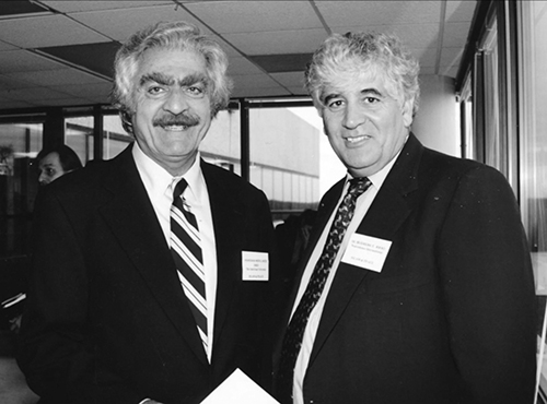 Abdul Aziz with peace activist and academic Dr. Mubarak Awad in the mid-2000s. The two men worked closely together on numerous conflict resolution projects and the Arab-Israeli peace negotiations.